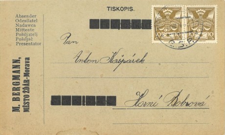 26-036 (prošlá poštou 23. 7. 1924)