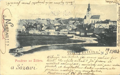 03-258 (prošlá poštou 14. 3. 1903)