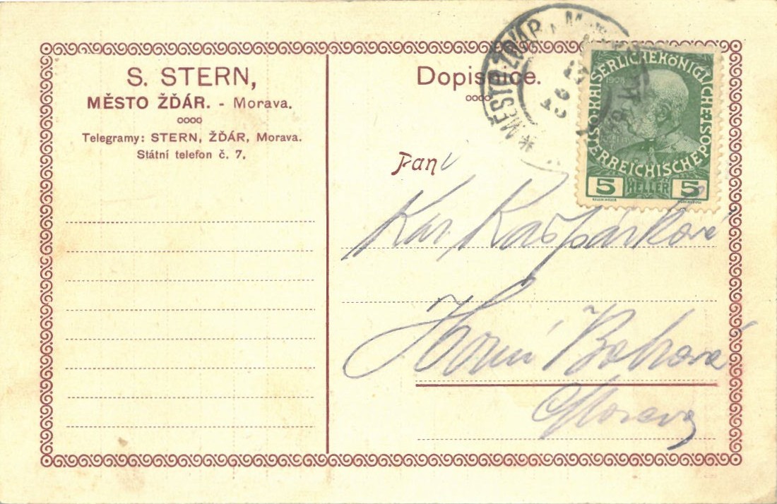 26-061 (prošlá poštou 17. 5. 1915)
